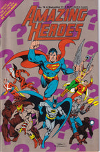Load image into Gallery viewer, Amazing Heroes (1981) 18, 39, 46, 51-52, 79, 81, 90, 94, 101, 109, 114-115, 118-119, 122, 124-125, 147, 151-152, 170, 178