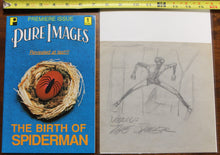 Load image into Gallery viewer, Historic 1959 Pre-Spider-man "The Spider" Sketch by Joe Simon Pre-Ditko