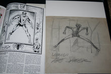 Load image into Gallery viewer, Historic 1959 Pre-Spider-man "The Spider" Sketch by Joe Simon Pre-Ditko