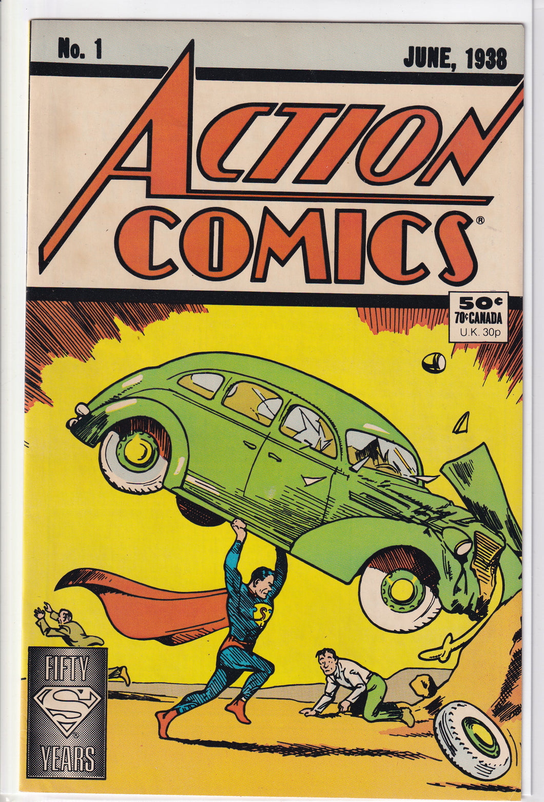 Action Comics (1938 1st Series) 1 1988 White Box 50 cent Reprint DC VF