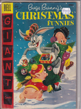 Load image into Gallery viewer, Dell Giant Bugs Bunny&#39;s Christmas Funnies (1950) 7 1st app Speedy Gonzales Giant Bugs Bunny&#39;s County Fair (1957) 1 Trick &#39;N&#39; Treat Halloween Fun (1955) 1
