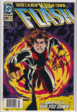 Load image into Gallery viewer, Flash (1987 2nd Series) 92 Newsstand Signed Mark Waid 1st app Impulse KEY Issue 131

