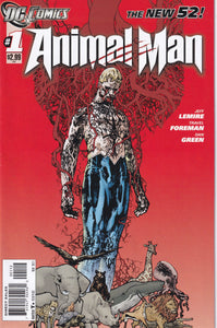 Animal Man (2011 2nd Series) 1 VF 1st Print 1 2nd Print