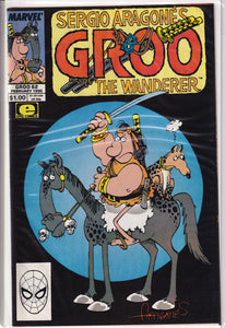 Groo (1985) 1, 6, 42-48, 56, 60, 62-64, 80, 91-92, 117, 120 (1994) 2-4, 10-11 Destroyer Duck (1982) 1 1st app