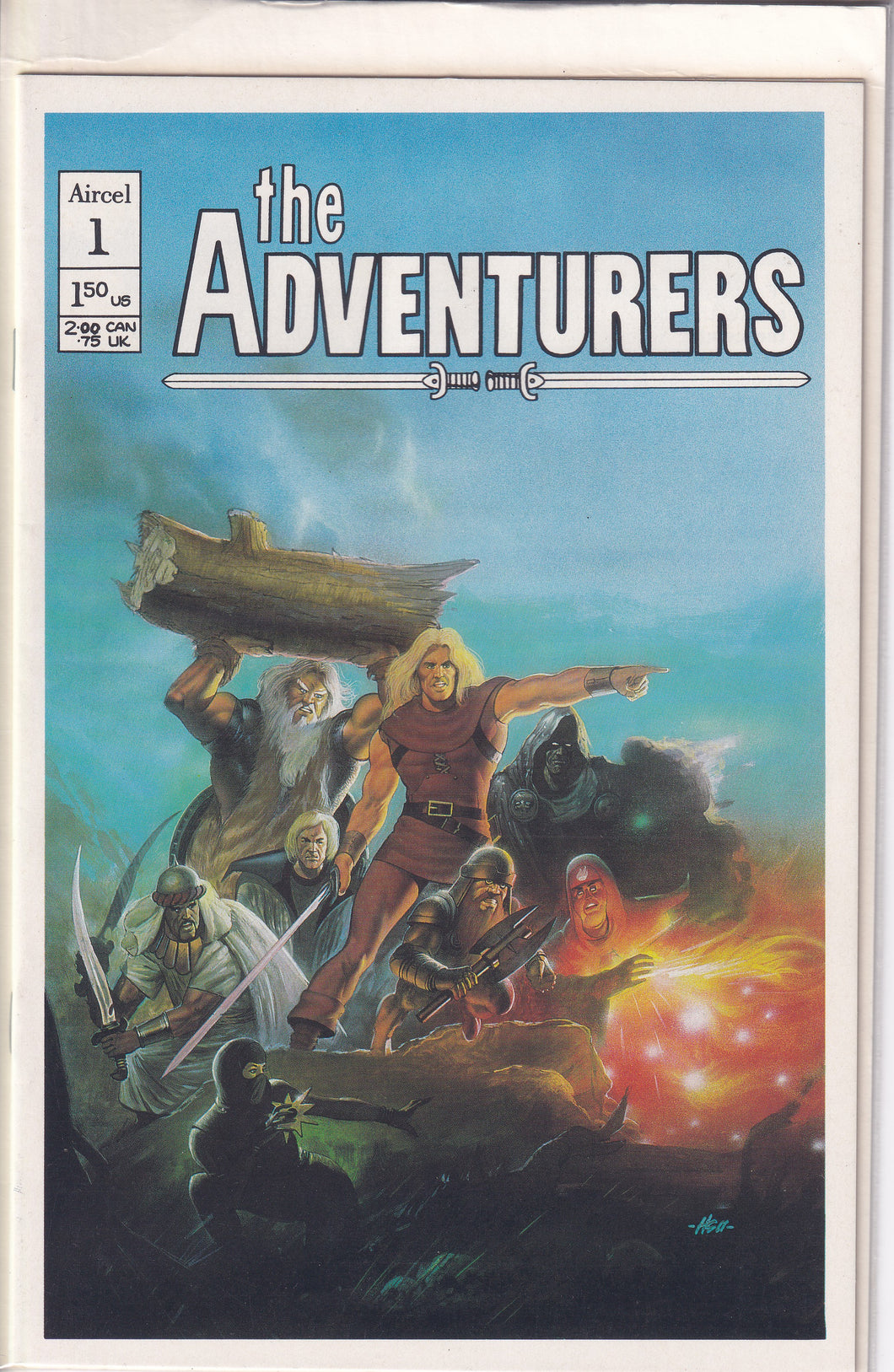 Adventurers (1986 Aircel/Adventure) 0, 1 1st, 1 2nd print, 2-3