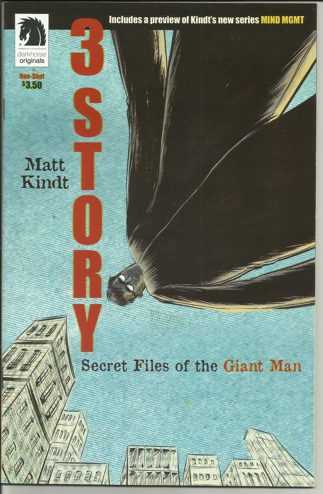 3 Story Secret Files of the Giant Man (2012) 0 1st Appearance of Mind MGMT KEY Issue Matt Kindt Dark Horse