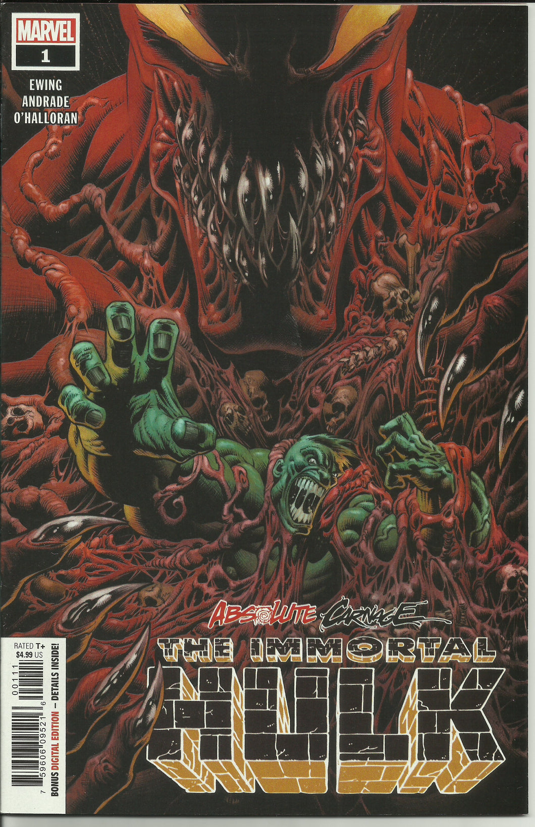 Absolute Carnage Immortal Hulk (2019) 1 1A Al Ewing Filipe Andrade Marvel