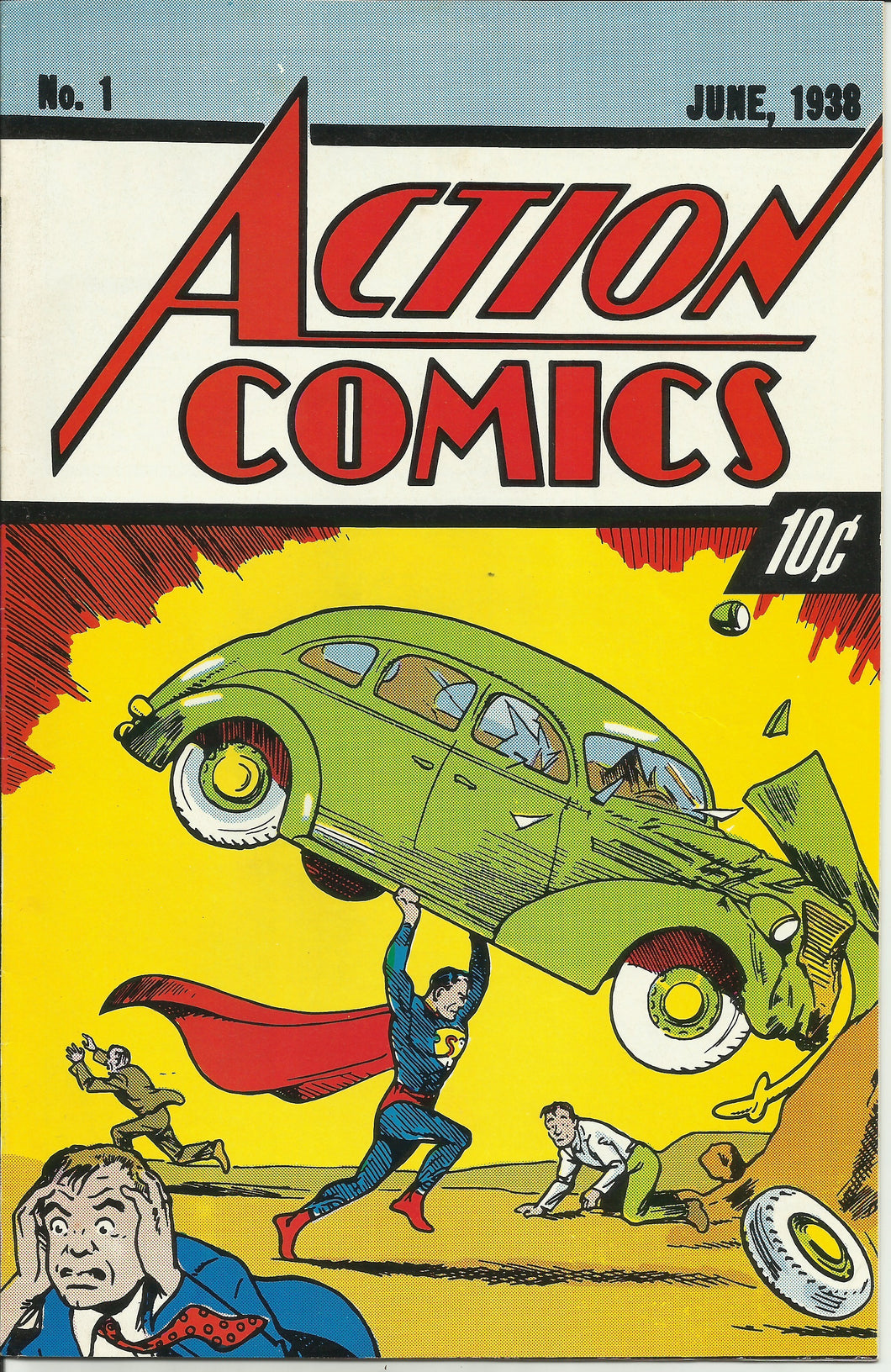 Action Comics (1938 1st Series) 1 1992  World Without Superman: Funeral For a Friend 10 cent Reprint DC