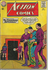 Action Comics (1938 1st Series) 293 reader, 319 Poor missing 2 Wraps, 369 reader