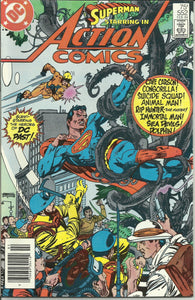 Action Comics (1938 1st Series) 552 Animal Man Immortal Man Sea Devils Dolphin Cave Carson Congorilla Suicide Squad Rip Hunter Forgotten Heroes Newsstand VF/NM