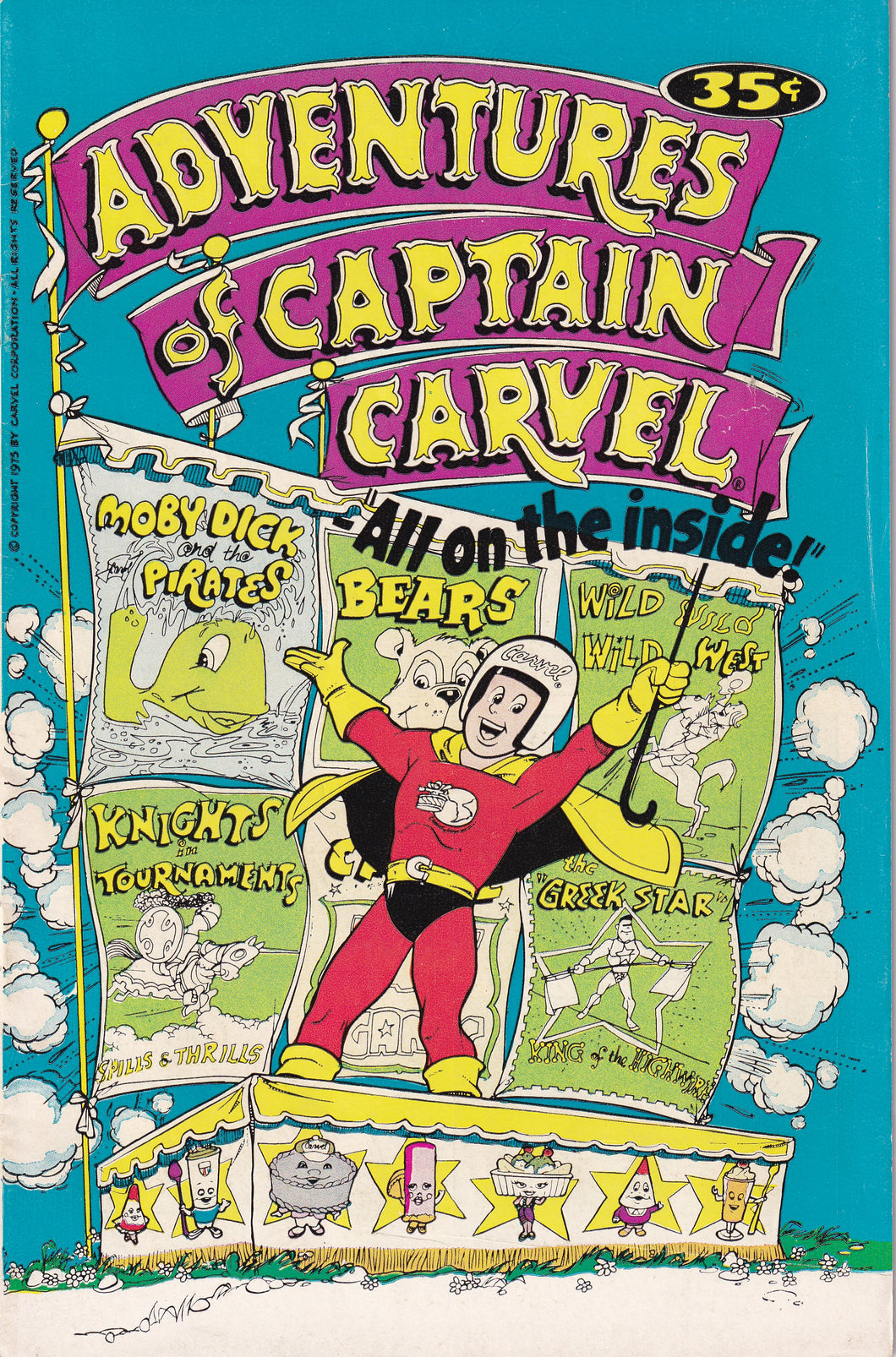 Adventures of Captain Carvel (1973) 3 Giveaway Promotional Comic VG/FN