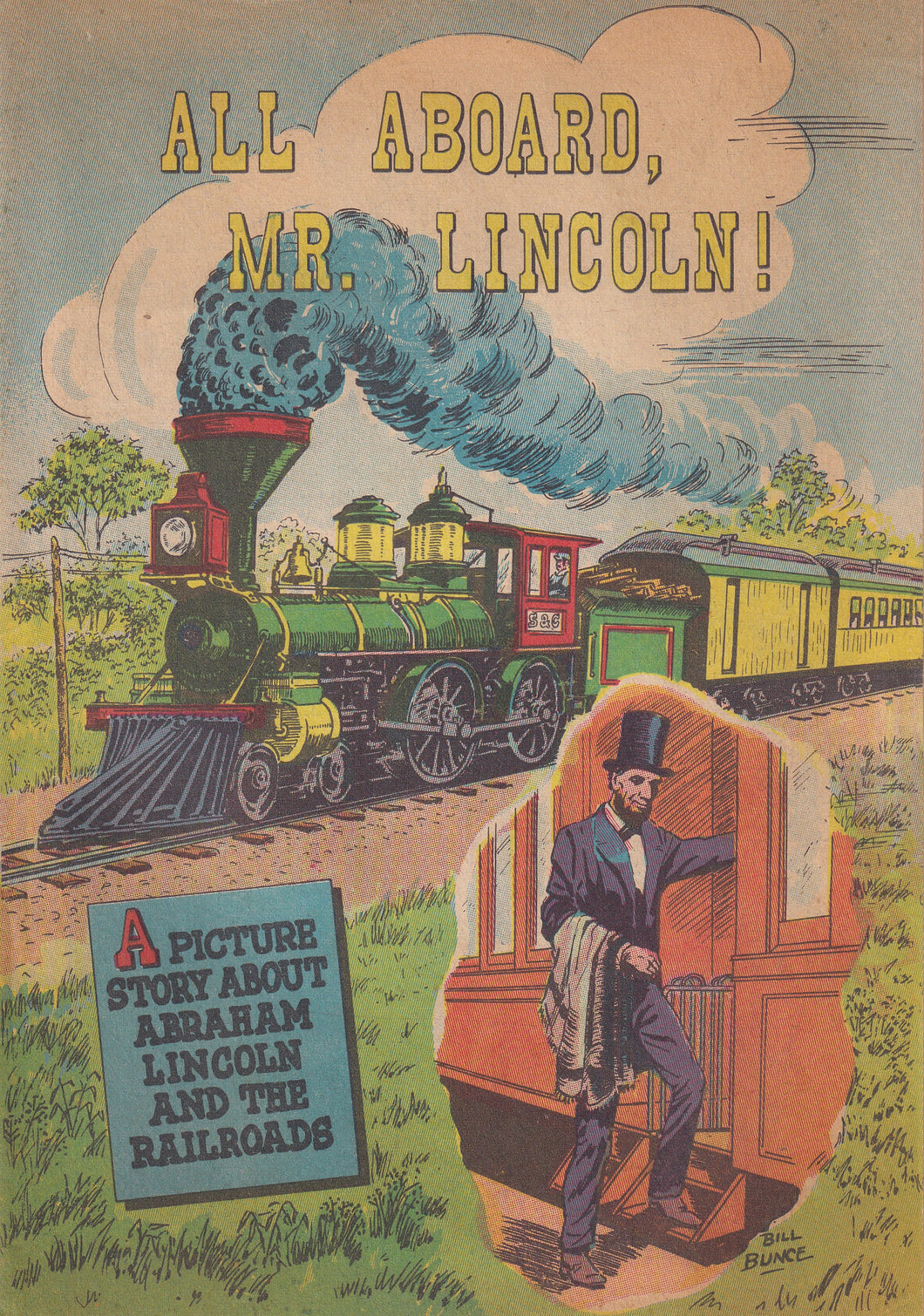 All Aboard Mr. Lincoln (1959) 1 Railroad Promotional Giveaway VF/NM