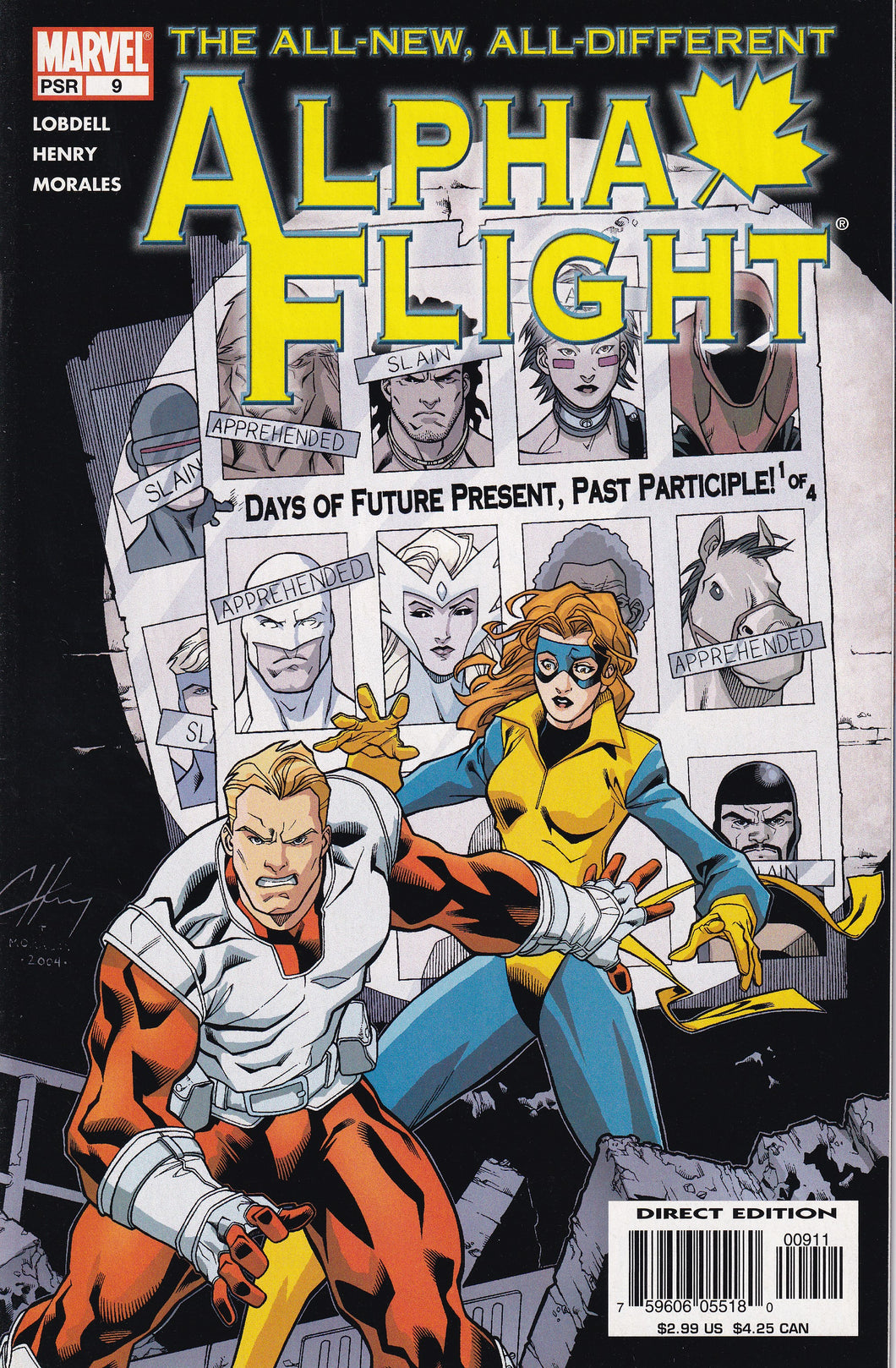 Alpha Flight (2004 3rd Series) 9 Uncanny X-Men 141 Homage Cover VF/NM