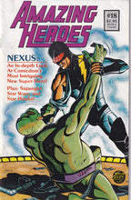 Load image into Gallery viewer, Amazing Heroes (1981) 18, 39, 46, 51-52, 79, 81, 90, 94, 101, 109, 114-115, 118-119, 122, 124-125, 147, 151-152, 170, 178
