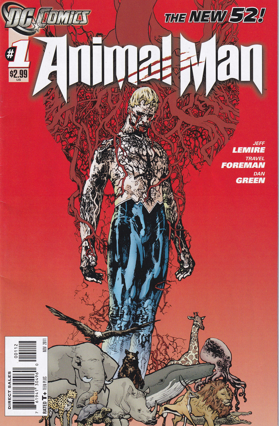 Animal Man (2011 2nd Series) 1 VF 2nd Print