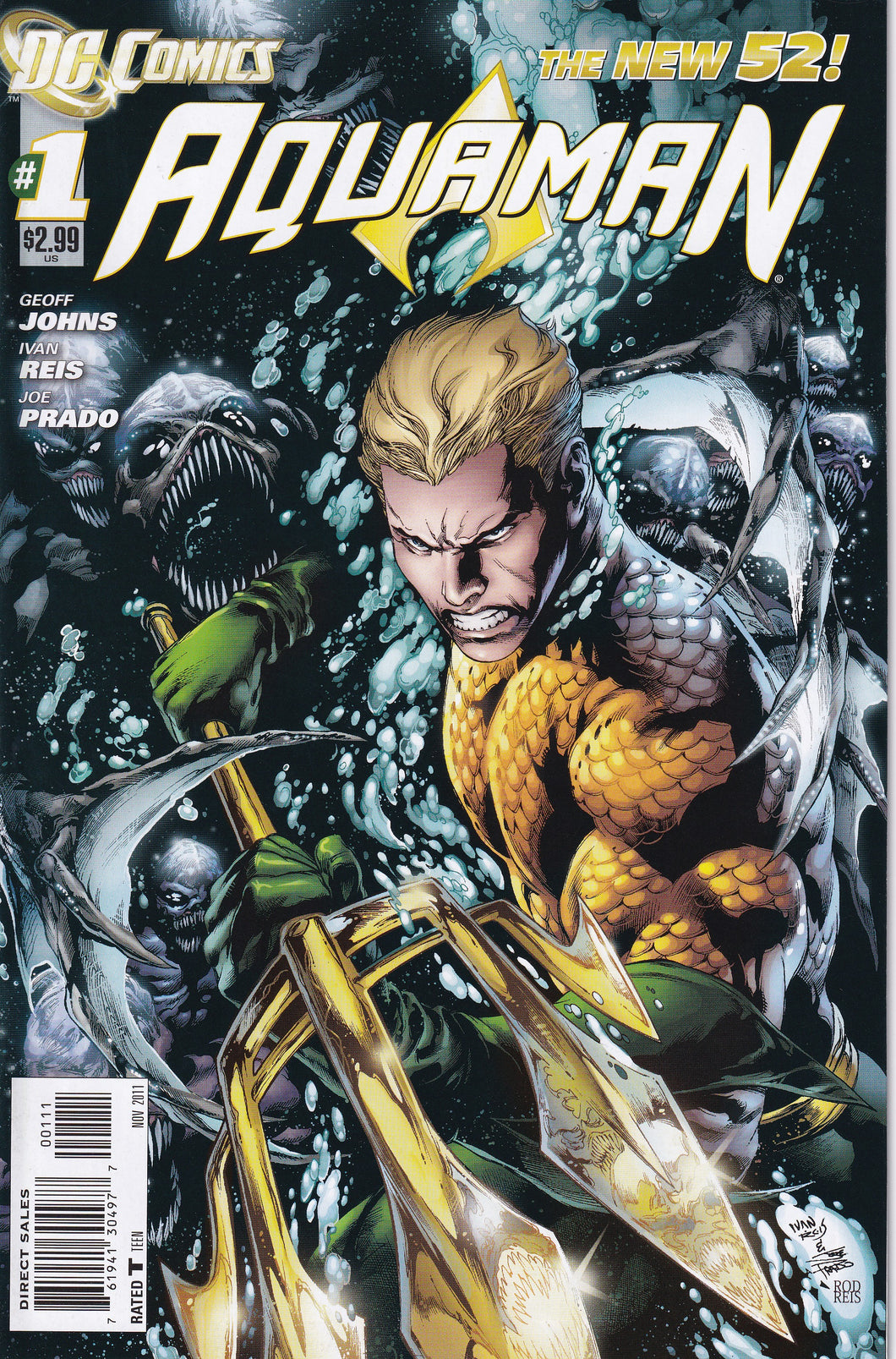 Aquaman (2016) 1 Newsstand Variant VF/NM
