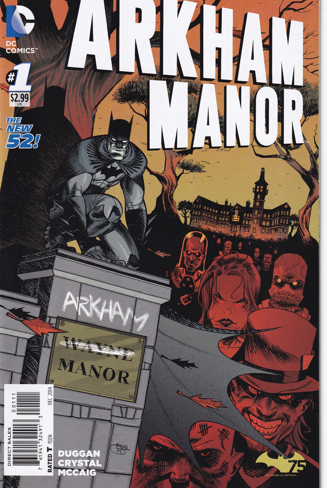 Arkham Manor (2014) 1 Batman VF/NM