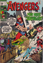 Load image into Gallery viewer, Avengers (1963 1st Series) 77 1st appearance of the Split-Second Squad KEY Issue VG/FN
