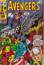 Load image into Gallery viewer, Avengers (1963 1st Series) 80 1st appearance Red Wolf KEY Issue VG
