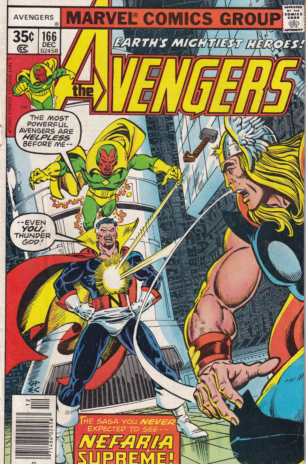 Avengers (1963 1st Series) 166 1st Appearance Django Maximoff KEY Issue GD\VG