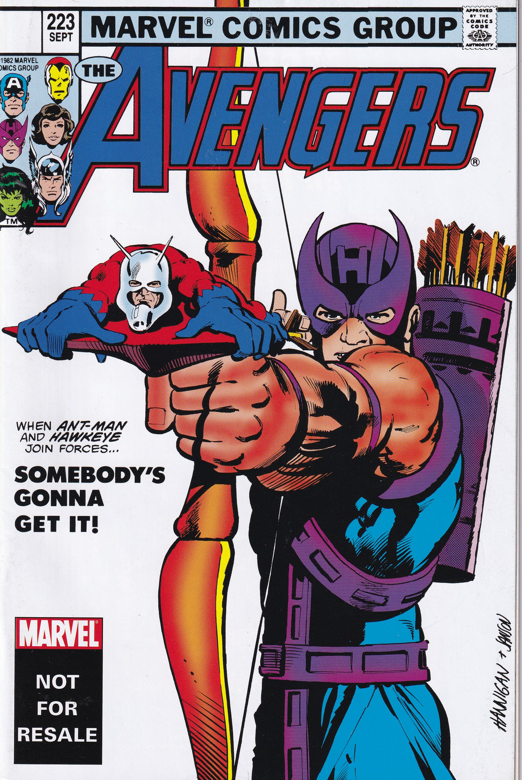 Avengers (1963 1st Series) 223 Marvel Legends Reprint Promo giveaway VF/NM