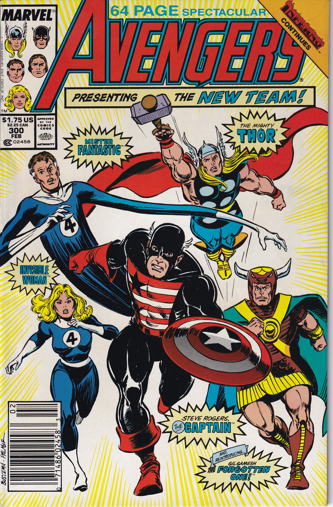 Avengers (1963 1st Series) 300 Newsstand VF/NM