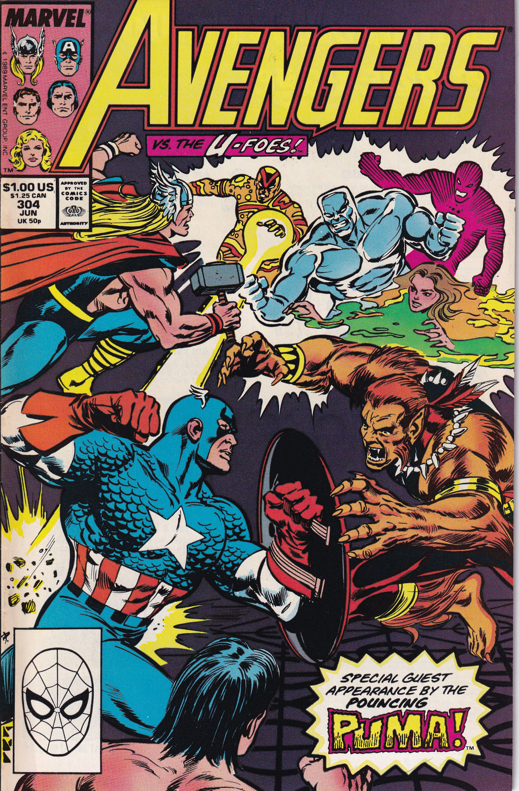 Avengers (1963 1st Series) 304-307 Complete Run VF/NM