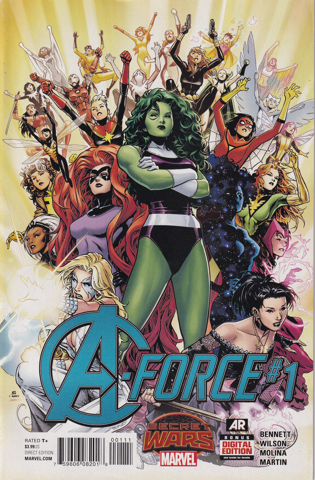 A-Force (2015) 1-5 1st app Singularity KEY Issue (2016) 8