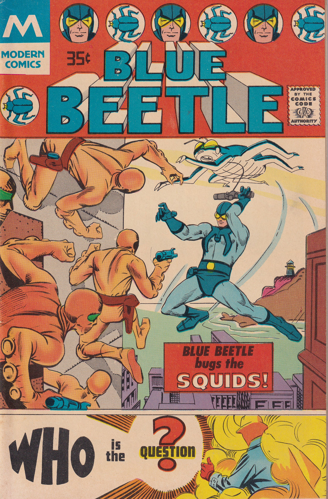 Blue Beetle (1977 Modern) 1 1st app Question, 3 VF/NM