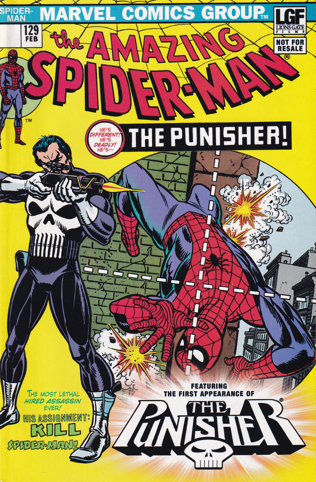 Amazing Spider-Man (1963 1st Series) 129 1st Appearance Punisher KEY Issue LGF 2004 reprint