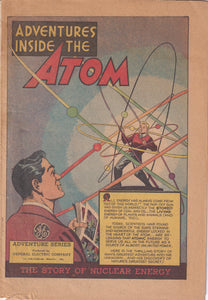 Adventures Inside the Atom (1948 General Electric) 1 Promo Giveaway