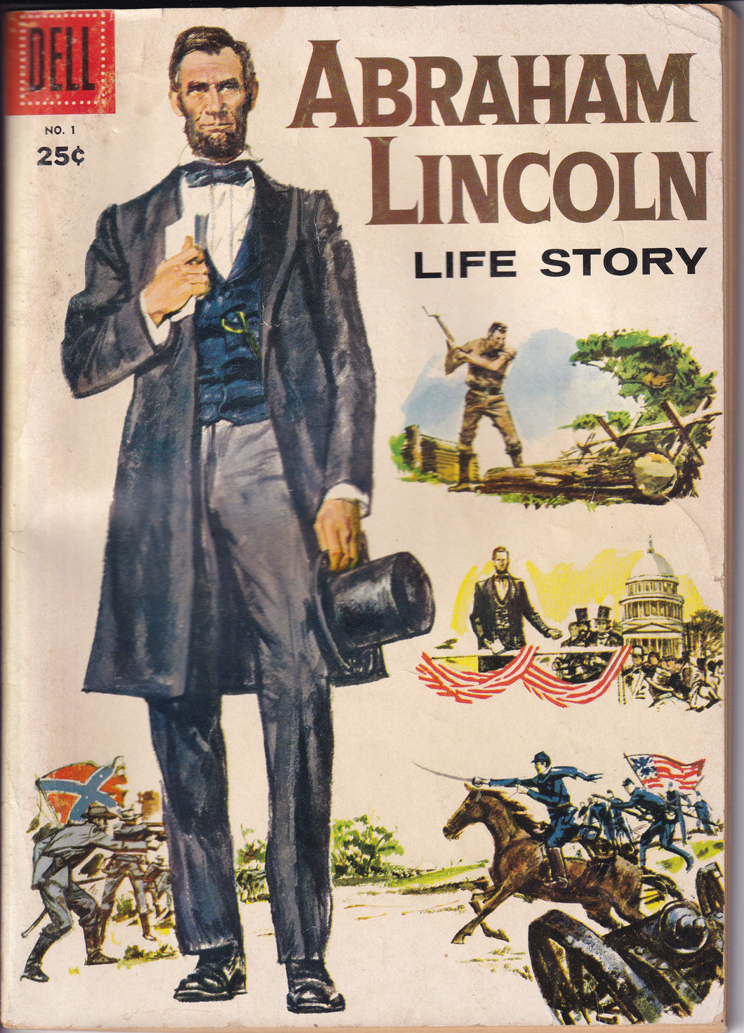 Abraham Lincoln Life Story (1958 Dell) 1 Dell Giant