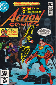 Action Comics (1938 1st Series) 521 1st Vixen, 524, 536, 552, 583, 586, 589-590, 598 1st app Checkmate