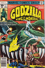 Load image into Gallery viewer, Godzilla (1977 Marvel) 3 Champions, 18, Godzilla (1995 Dark Horse) 4, 5
