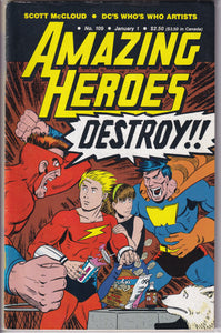 Amazing Heroes (1981) 51, 79, 81, 90, 101, 114-115, 118-119, 122, 124-125, 147, 151, 170, 178