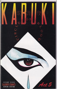 Kabuki Fear the Reaper (1994) 1, 1 Variant 1st app, Circle of Blood (1995) 1-3, 5, (1997) 9, Alchemy (2004) 6 Variant