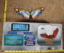 Load image into Gallery viewer, Godzilla Lot 2002 Rainbow Mothra Loose 2019 Rodan MIB Bandai Jakks
