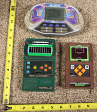 Load image into Gallery viewer, Handheld Video Game 1978 Football II Soccer Who wants to be a Millionaire lot of 3
