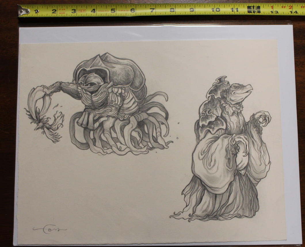 Jim Henson's Dark Crystal Tales Original Art Cory Godbey Garthim and Skeksis Chamberlain