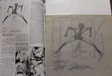 Load image into Gallery viewer, Historic 1959 Pre-Spider-man &quot;The Spider&quot; Sketch by Joe Simon Pre-Ditko
