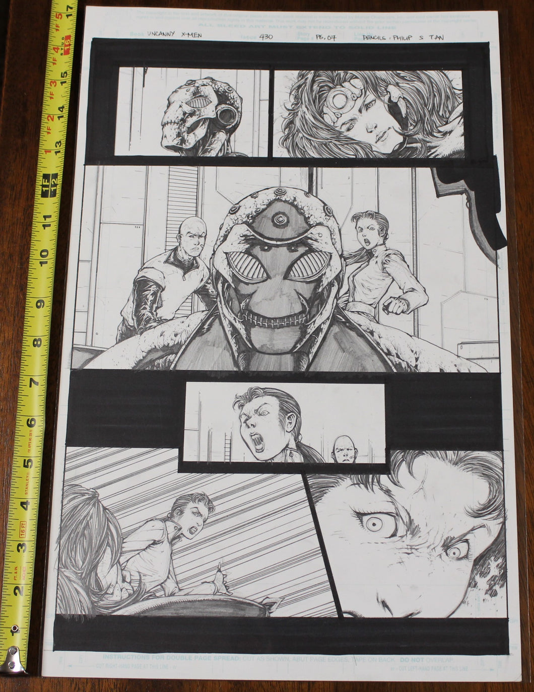 Uncanny X-men 430 page 7 Philip Tan Original Art Page classic XORN Magneto