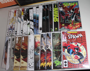 Spawn (1992) lot of 79 issues 7-310 225, 300, 309 Amazing Heroes Interviews (1993) 2