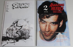 Spawn (1992) 295 Variant & Amazing Heroes Interviews (1993) 2 Todd McFarlane Spawn Amazing Spider-Man