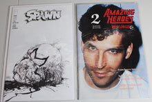 Load image into Gallery viewer, Spawn (1992) 295 Variant &amp; Amazing Heroes Interviews (1993) 2 Todd McFarlane Spawn Amazing Spider-Man

