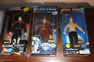 Star Trek lot of 17 9" Doll set Kirk Picard Data Sisko and many more