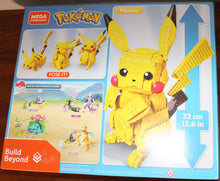 Load image into Gallery viewer, Mega Construx Pokemon JUMBO Pikachu 806 pc Set &amp; Kadabra 92 pc Set
