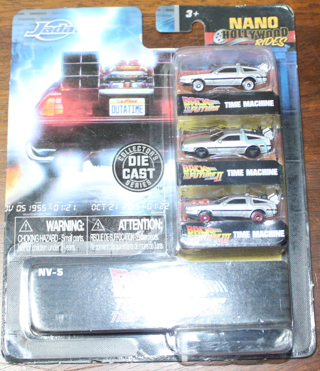 Jada Back to the Future Nano Time Machine Delorean from I, II, and III