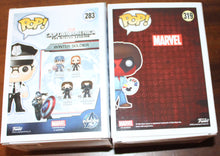 Load image into Gallery viewer, Funko Pop! Stan Lee 282 Walmart Deadpool as Bob Ross 319 MIB lot of 2
