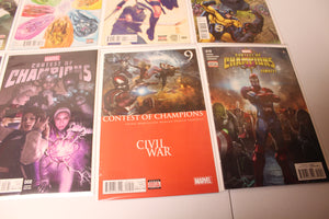 Contest of Champions (2015) 1 1st app White Fox, 2-7, 8 Rahzzah Variant, 9-10 VF/NM