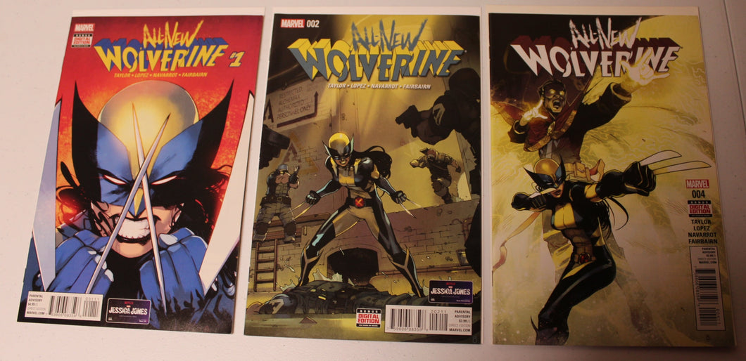 All New Wolverine (2015) 1, 2 1st app Honey Badger, 4, 6, 8,14-19, 19 Walmart Variant, 20, 25